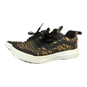 VANS Ultrarange Rapidweld Woven Tiger Stripes Animal Print Black Women's